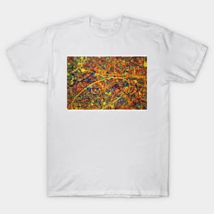 Jackson Pollock abstract art, colorful pattern, Jackson Pollock Design, T-Shirt